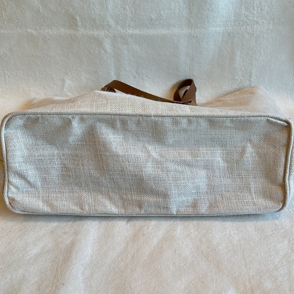 NWOT Mudpie Brand “BRIDE” Tote with Leather Straps - Picture 4 of 11